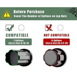 7 tuercas estriadas afinador de llave de llave herramienta_3