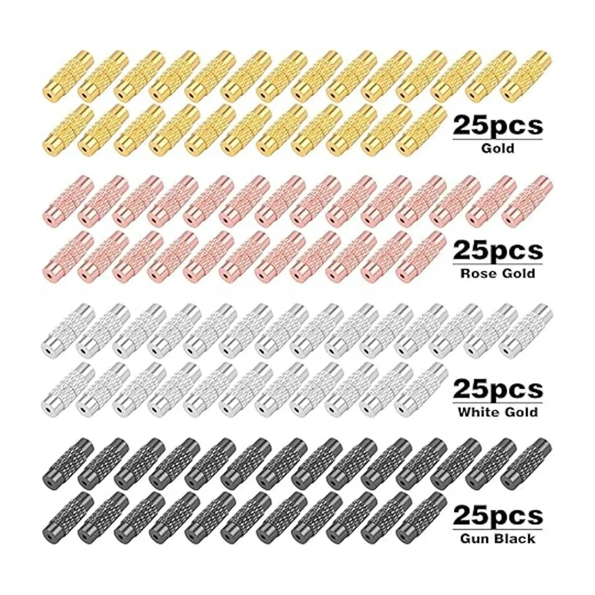 Hmjpng 100 cierres giratorios de latón de 4 colores_2