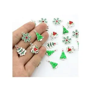 20 piezas de temática navideña surtido decorativo esmalte_4