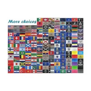 JBCD Paquete de 2 parches de bandera blanca sólida parche_5