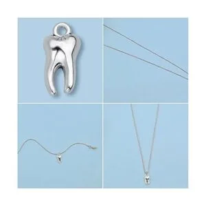 KMOSPAD 50 dijes colgantes de plata antigua de aleación de_5