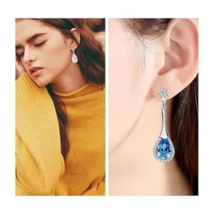 30 pendientes de acero inoxidable con diamantes de_7