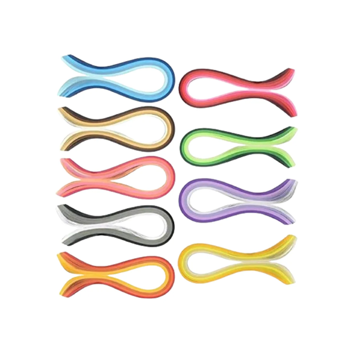 Juego de 900 tiras de papel de 9 colores para decorar_1