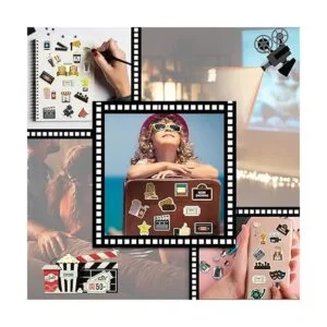 Paquete de 200 calcomanías de vinilo de noche de película_5