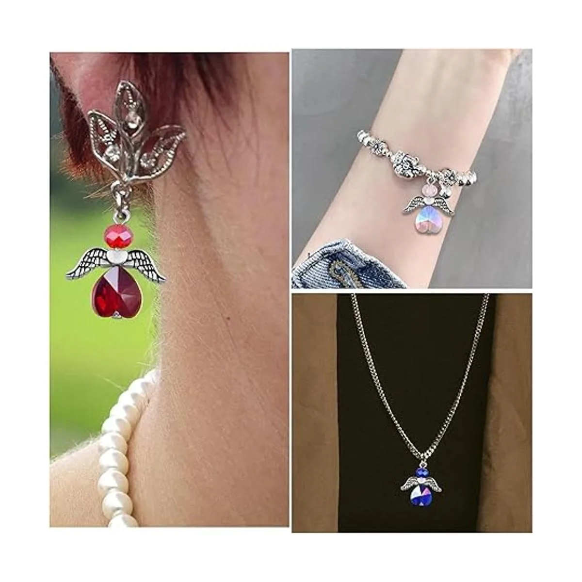 BronaGrand 20 dijes de ala de ángel colgantes de aleación_6