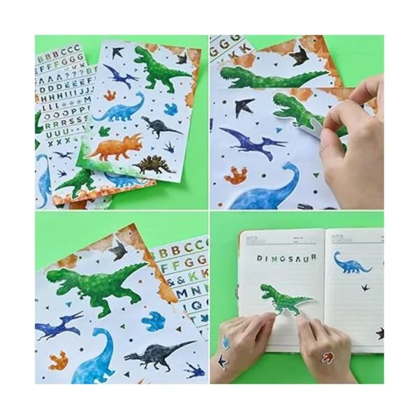 Juego de cuadernos de dinosaurios de acuarela regalo de_6