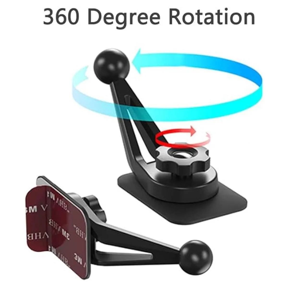 VizGiz Paquete de 2 soportes de bola adhesiva de 0.669 in_2