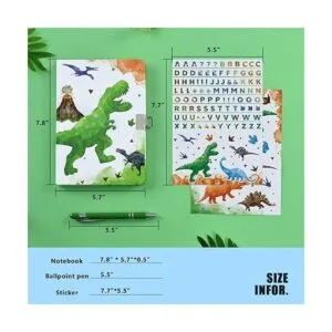 Juego de cuadernos de dinosaurios de acuarela regalo de_7