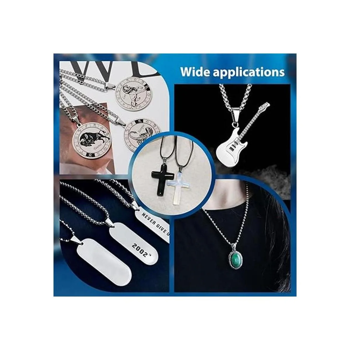 PH PandaHall 160 pcs 8 Sizes 304 Stainless Steel Snap On_4