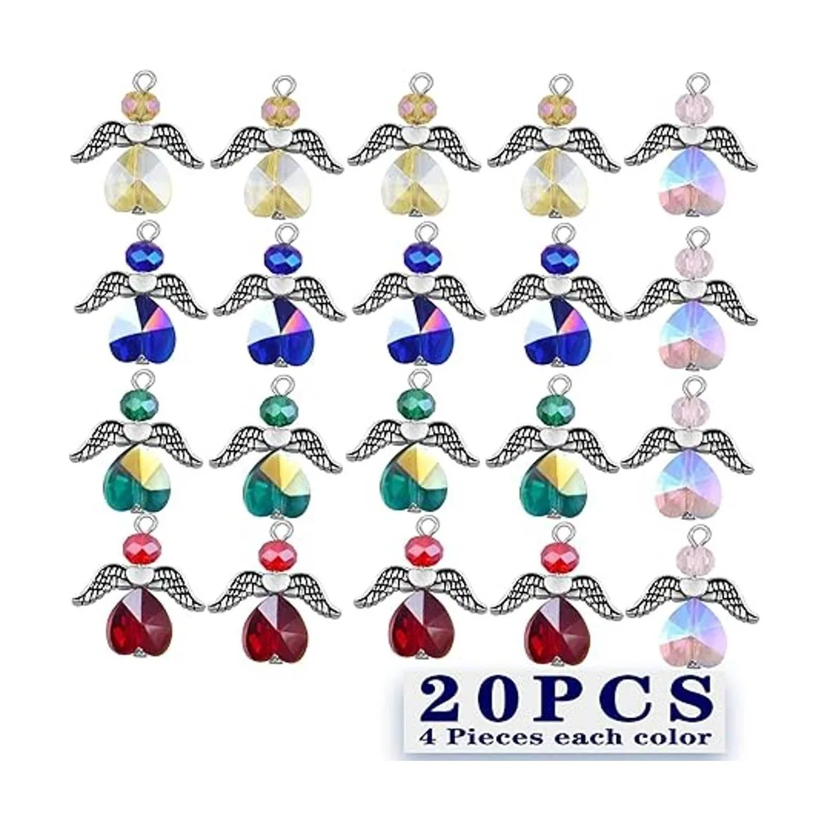 BronaGrand 20 dijes de ala de ángel colgantes de aleación_2