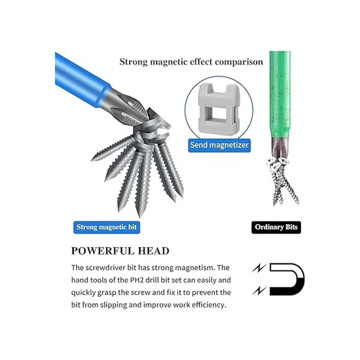 BAYTORY Juego de 10 brocas magnéticas antideslizantes con_3