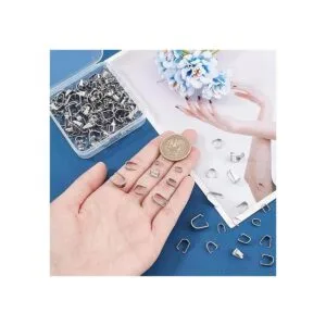 PH PandaHall 160 pcs 8 Sizes 304 Stainless Steel Snap On_7