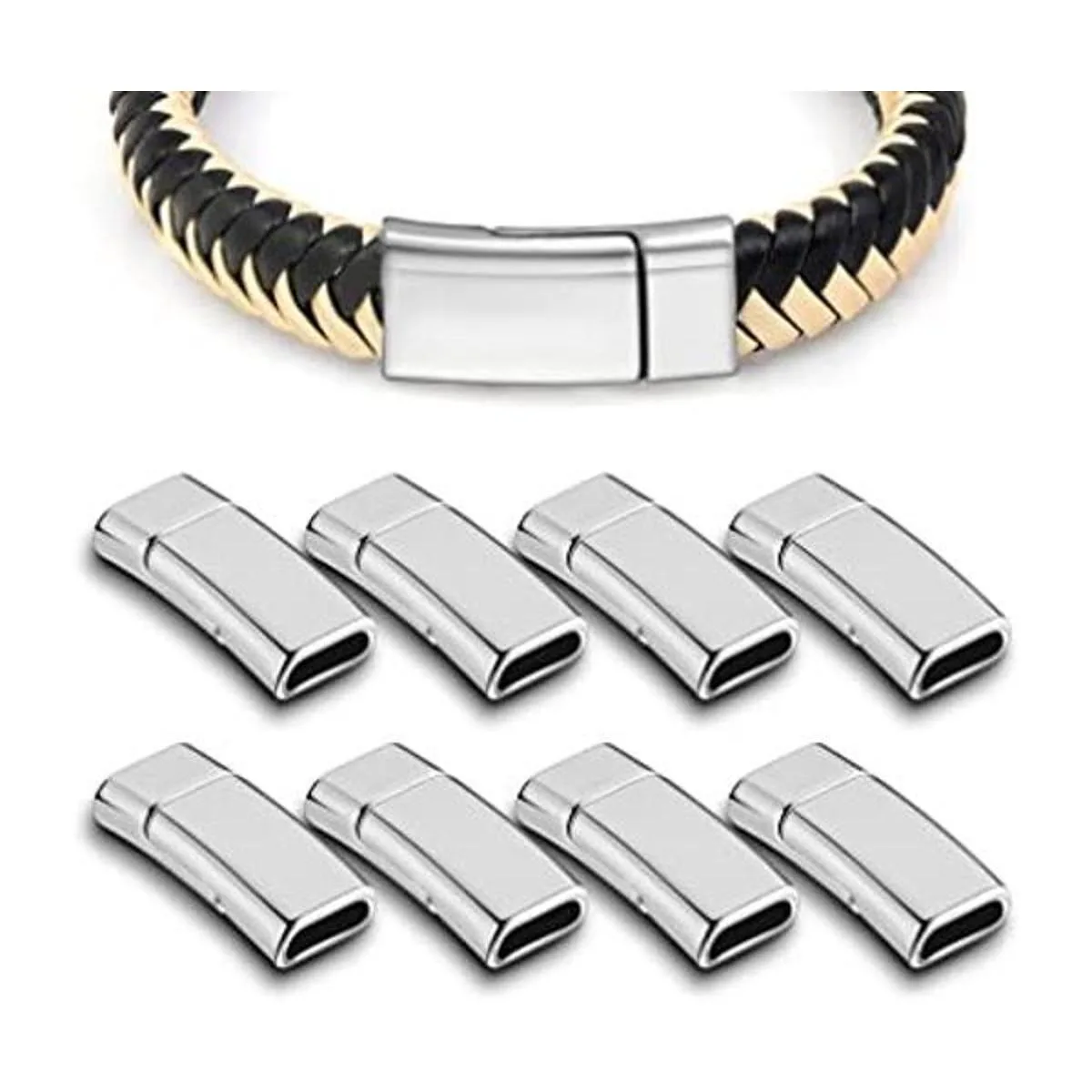 8 cierres magnéticos de piel plana de 0.394 x 0.118 in_1