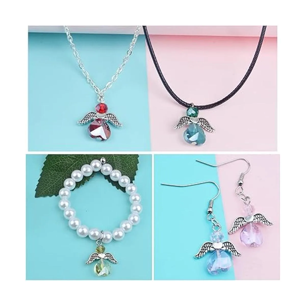 BronaGrand 20 dijes de ala de ángel colgantes de aleación_5