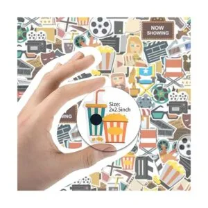 Paquete de 200 calcomanías de vinilo de noche de película_3