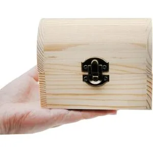 Hsiwto Caja de madera lisa sin acabar caja de joyería de_7