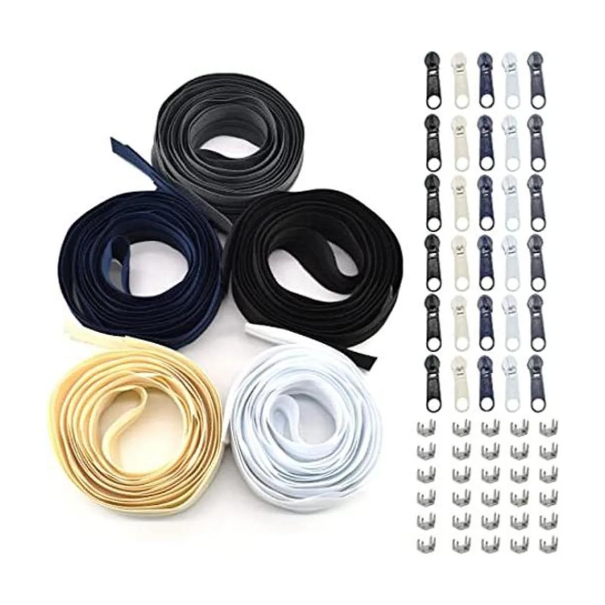 3 Cremalleras de costura de bobina de nailon 5 colores_1