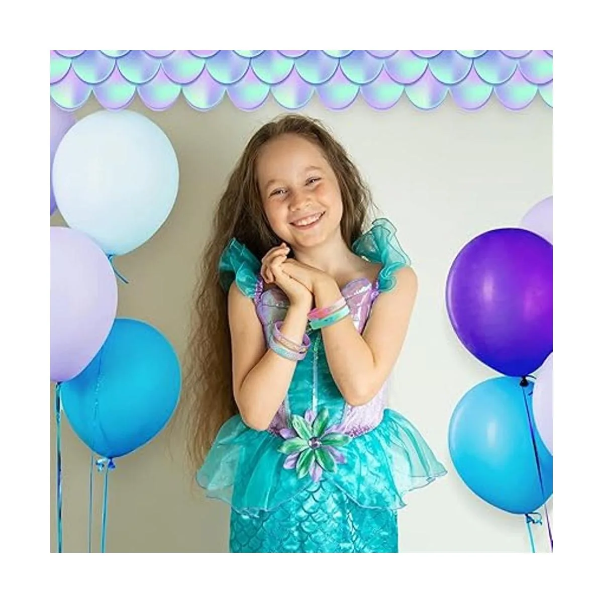 Paquete de 24 pulseras de silicona de sirena pulseras de_6