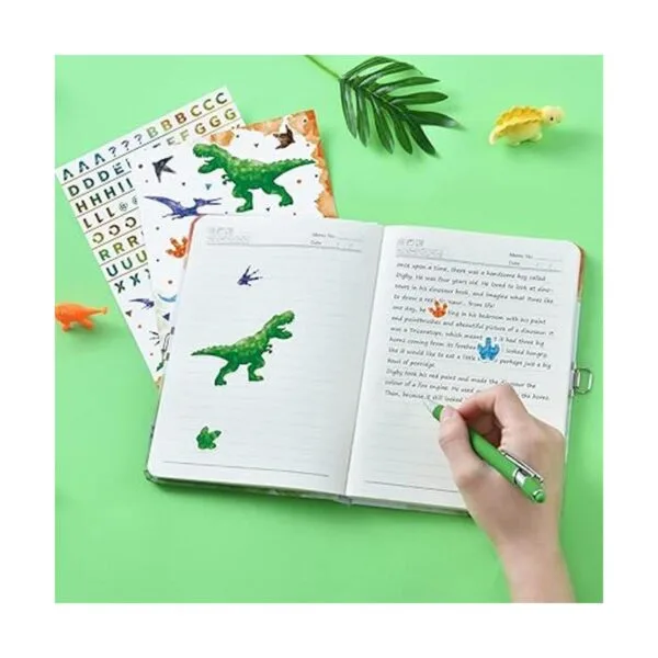 Juego de cuadernos de dinosaurios de acuarela regalo de_3