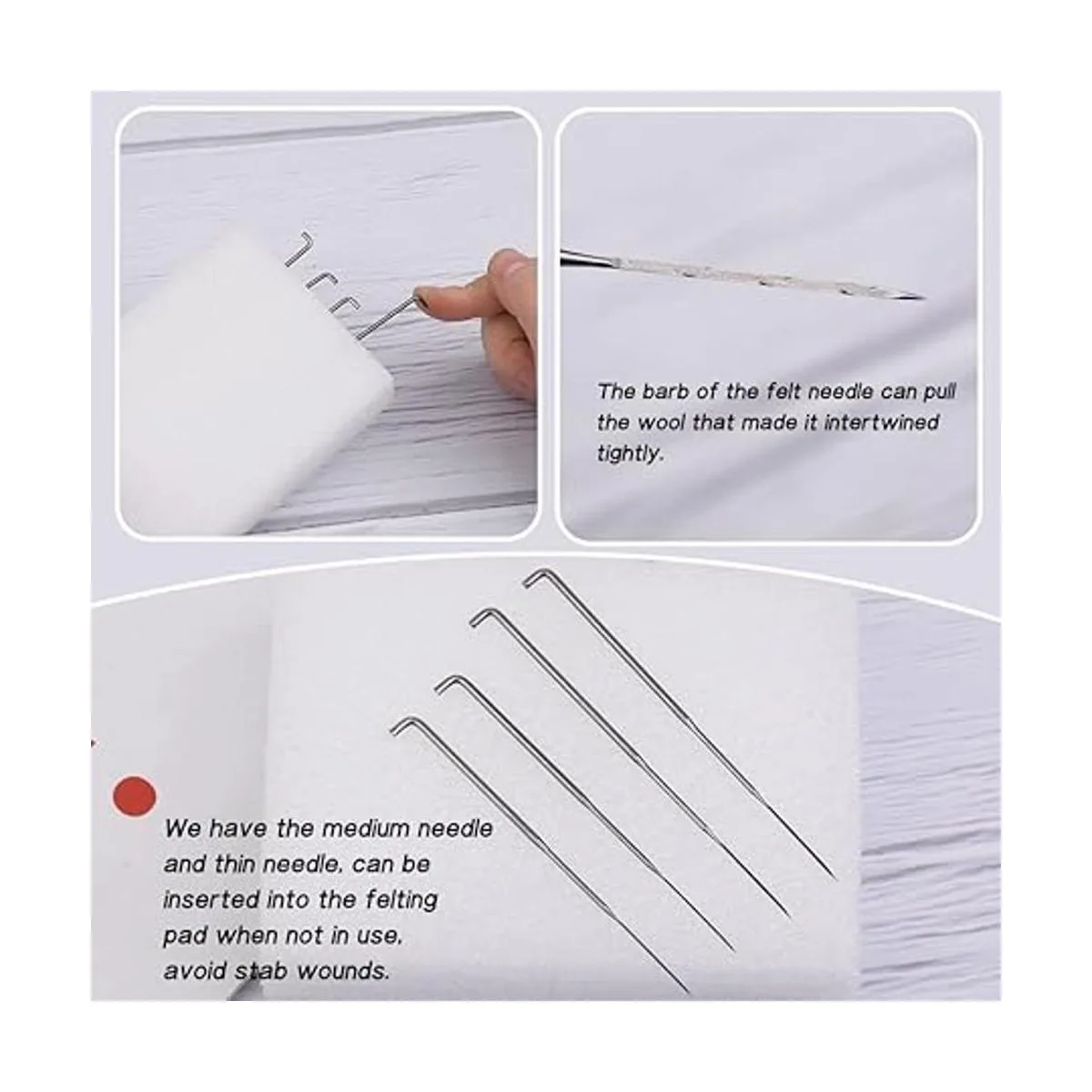 Kit de inicio de fieltro de aguja juego de fieltro de_6