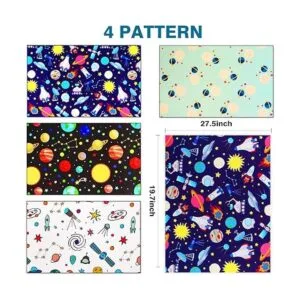 Papel de regalo para el espacio exterior de cumpleaños_3