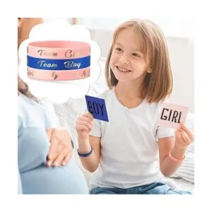 60 pulseras de revelación de género pulseras de silicona_4