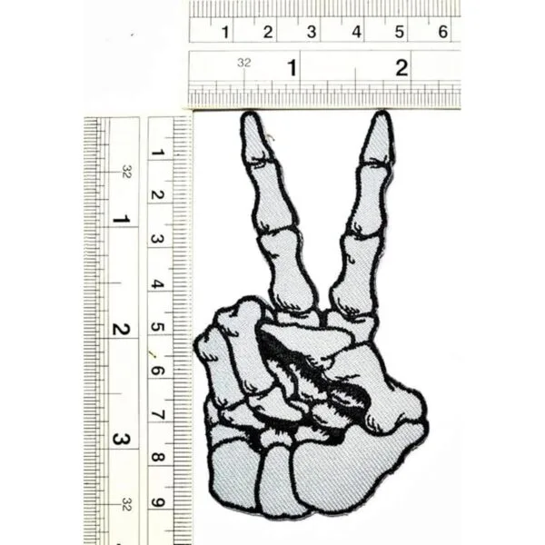 Umama Juego de 3 parches de calavera diseño de esqueleto_2