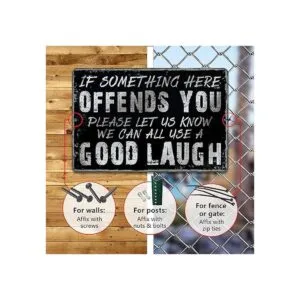 Yniaun Decor Letreros de metal con diseño de sarcasmo_4