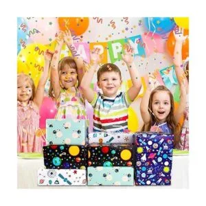 Papel de regalo para el espacio exterior de cumpleaños_2