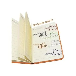 Wayilea Clips de papel en forma de gato 60 unidades_2