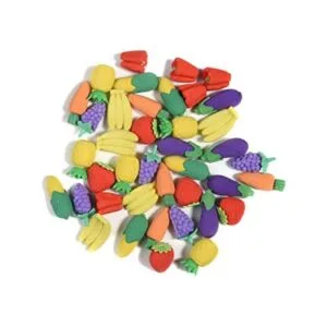 40 piezas de orejas de comida 3D lindas mini borradores_1