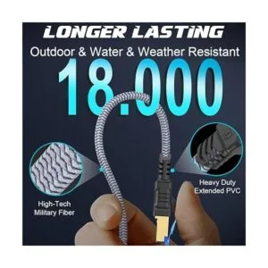 Cable Ethernet Cat 8 de 3 pies paquete de 2 cable de red_7