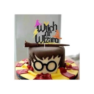 Decoración para tartas de bruja o mago para fiestas de_3