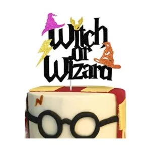 Decoración para tartas de bruja o mago para fiestas de_1