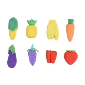 40 piezas de orejas de comida 3D lindas mini borradores_6