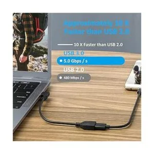 GELRHONR Cable de extensión USB 3.0 de ángulo derecho_3