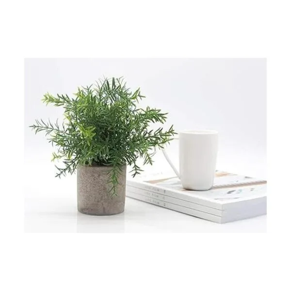 Velener césped artificial pequeño de plástico verde con_6
