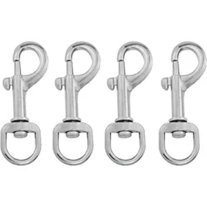 ZZLZX 4 ganchos giratorios de acero inoxidable para mástil_1