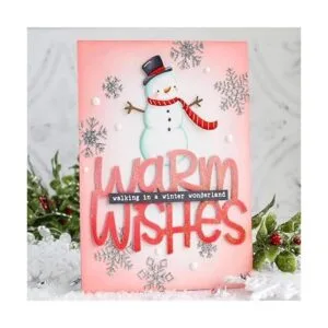 Snowman Trees Frame Metal Die CutsSnowman Trees Cutting_6