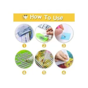 Leyzan Kit completo de pintura de diamante 5D con reflejo_4