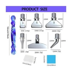 14 piezas de puntas de rosca de metal kit de bolígrafos_2