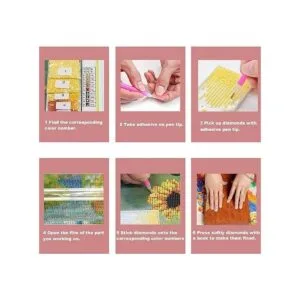 Leyzan Kit completo de pintura de diamante 5D con reflejo_7