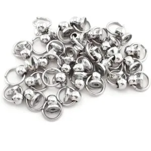30 piezas de remaches de rosca de cabeza redonda plateada_4