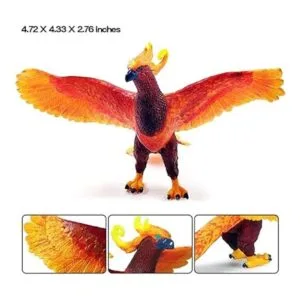 Figura de Phoenix realista de plástico con pájaro de_3