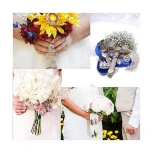 PH PandaHall Juego de 5 bandejas colgantes de plata_3