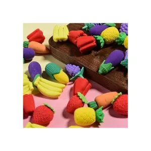 40 piezas de orejas de comida 3D lindas mini borradores_4