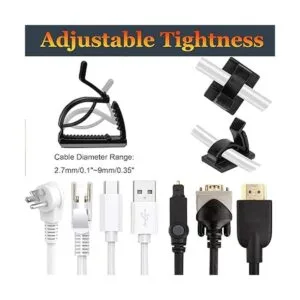 SOULWIT 50 clips ajustables de gestión de cables_2