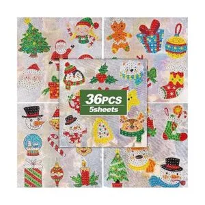 MEIEST Juego de 36 calcomanías de pintura de diamantes de_2