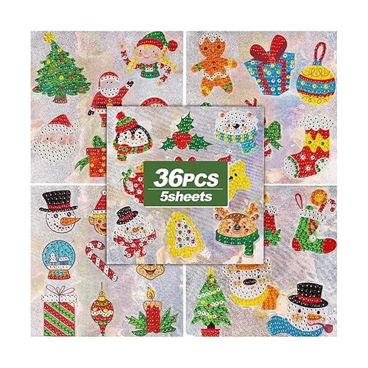 MEIEST Juego de 36 calcomanías de pintura de diamantes de_2