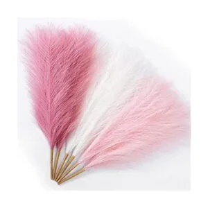 Serwalin Hierba de las Pampas rosa de 17.7 pulgadas 6_1